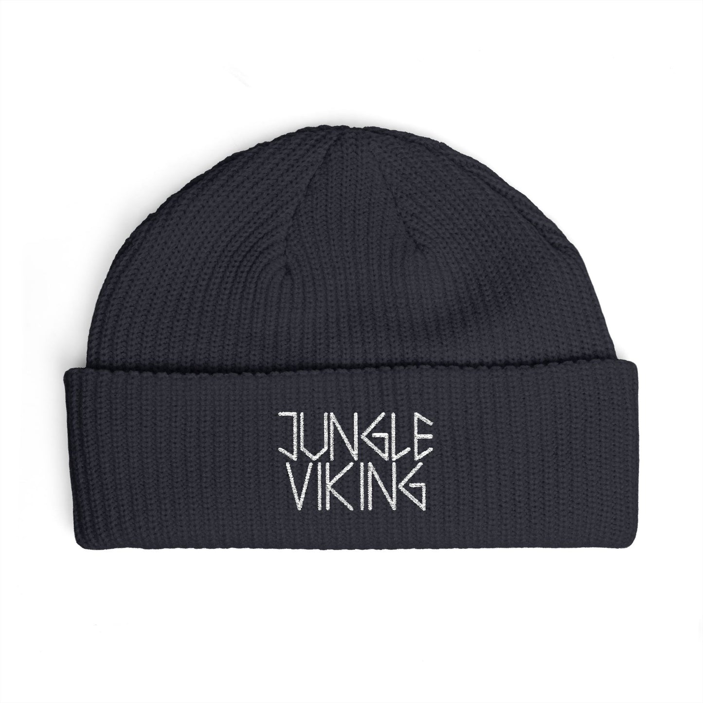 Jungle Viking Embroidered Cuff Beanie
