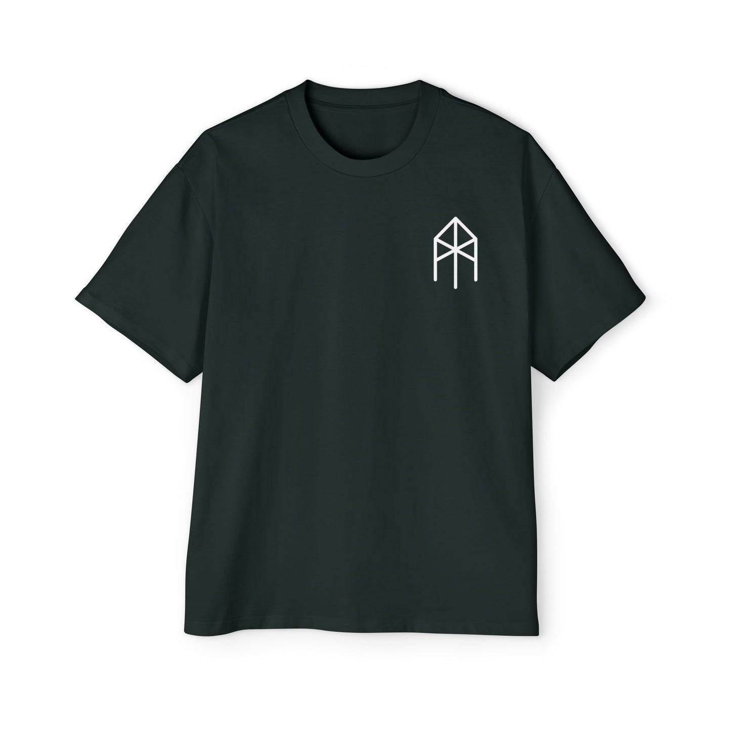 Jungle Viking Oversized Tee - Teal Flames