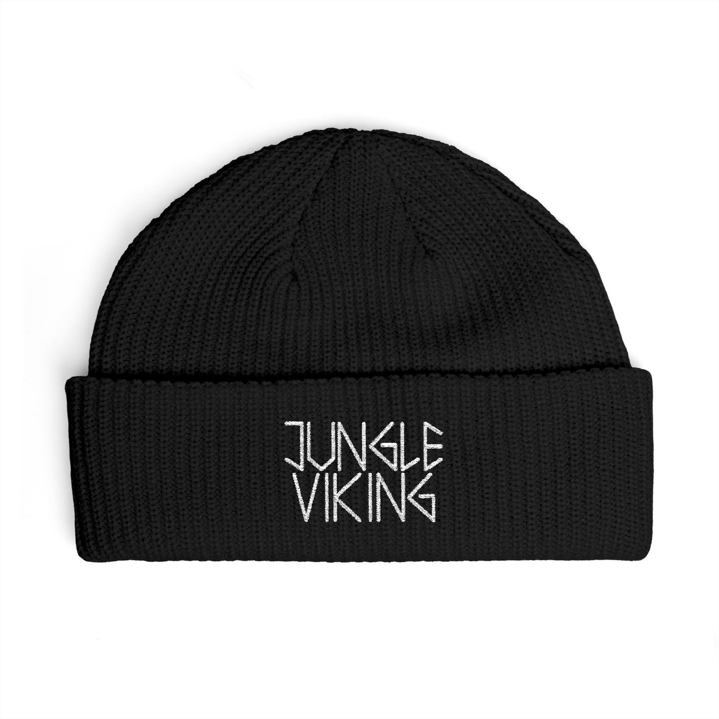 Jungle Viking Embroidered Cuff Beanie