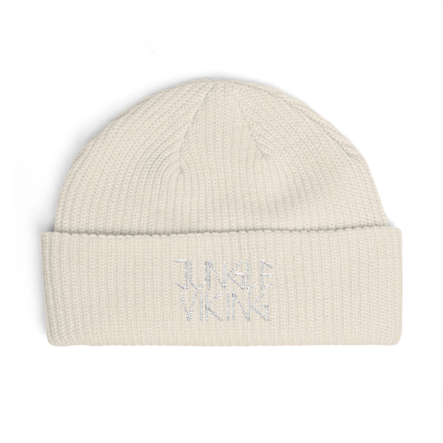 Jungle Viking Embroidered Cuff Beanie
