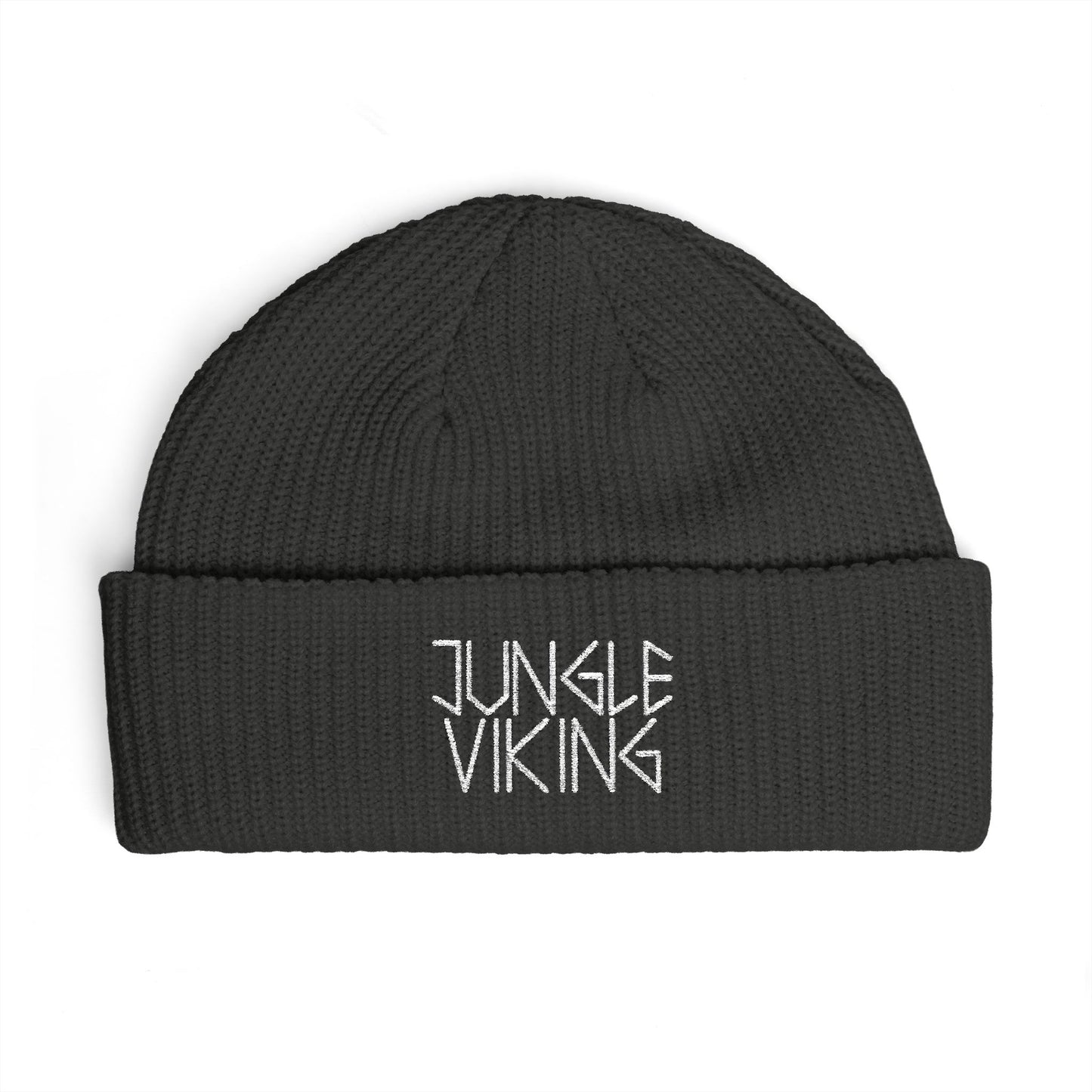 Jungle Viking Embroidered Cuff Beanie