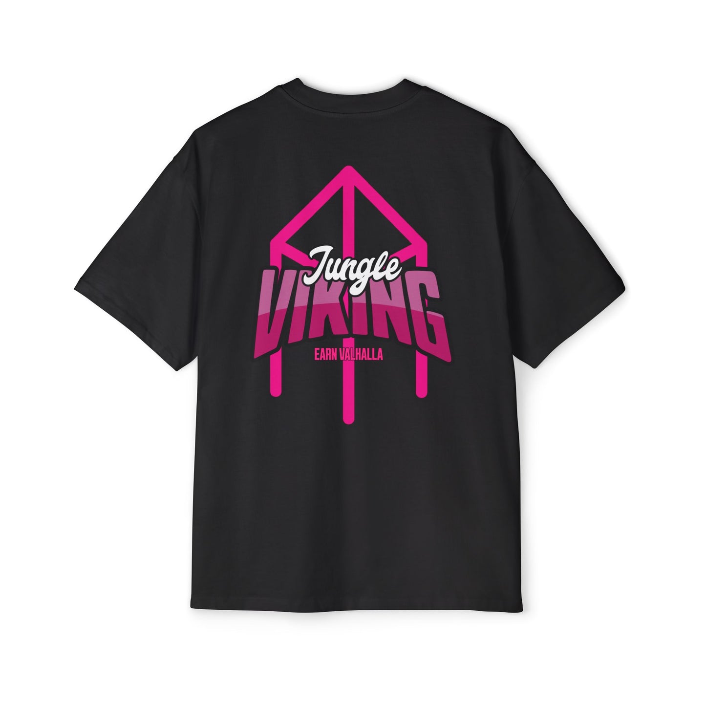 Jungle Viking Oversized Tee - Pink logo