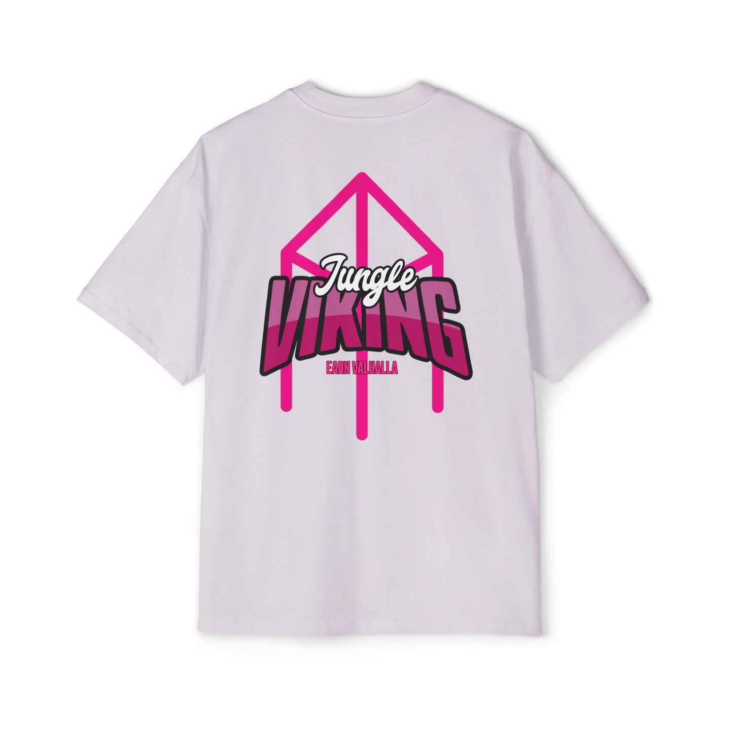 Jungle Viking Oversized Tee - Pink logo