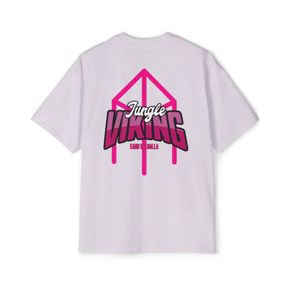 Jungle Viking Oversized Tee - Pink logo