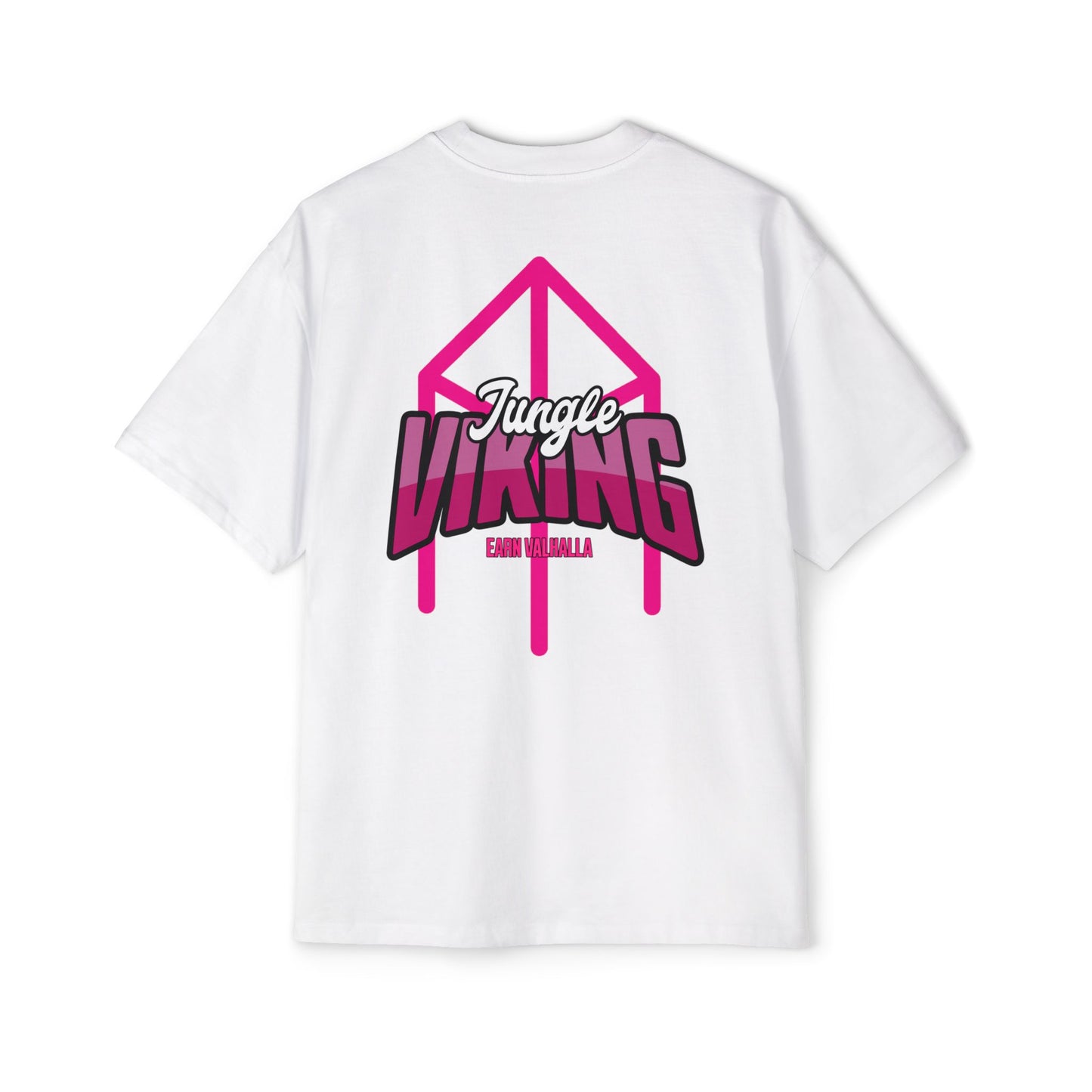 Jungle Viking Oversized Tee - Pink logo