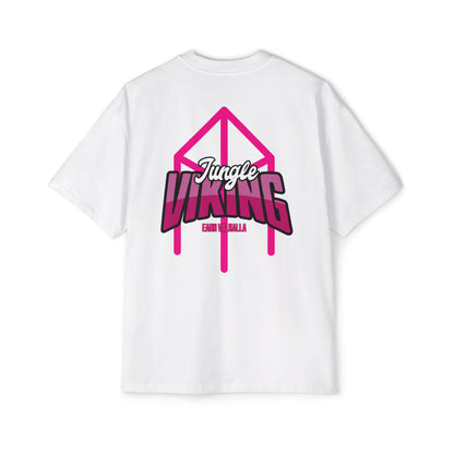 Jungle Viking Oversized Tee - Pink logo