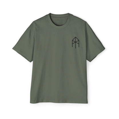 Jungle Viking Oversized Tee - Green logo and lighting bolts