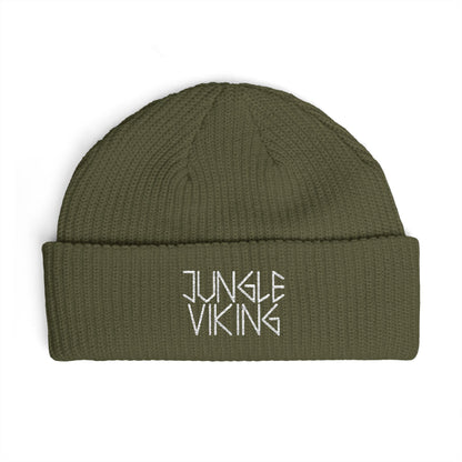 Jungle Viking Embroidered Cuff Beanie