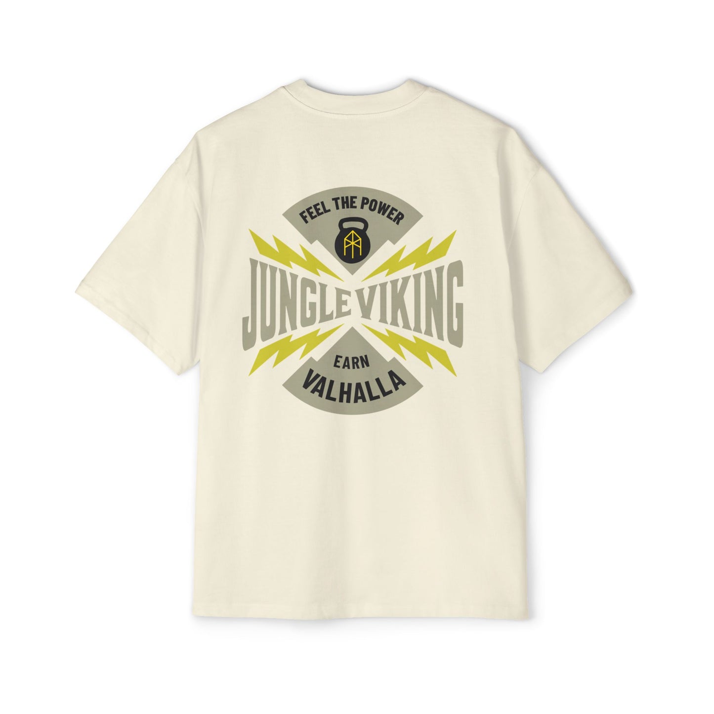Jungle Viking Oversized Tee - Yellow lighting