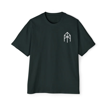 Jungle Viking Oversized Tee - Teal Flames