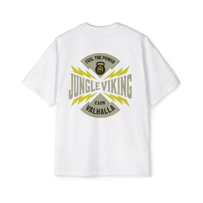 Jungle Viking Oversized Tee - Yellow lighting